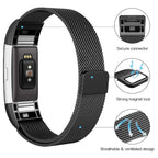 Smart Watch Stainless Steel Watch Band for FITBIT Charge 2, Size: S, Size: S – Durable Build, Easy to Use