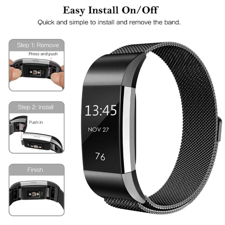 Smart Watch Stainless Steel Watch Band for FITBIT Charge 2, Size: S, Size: S – Durable Build, Easy to Use