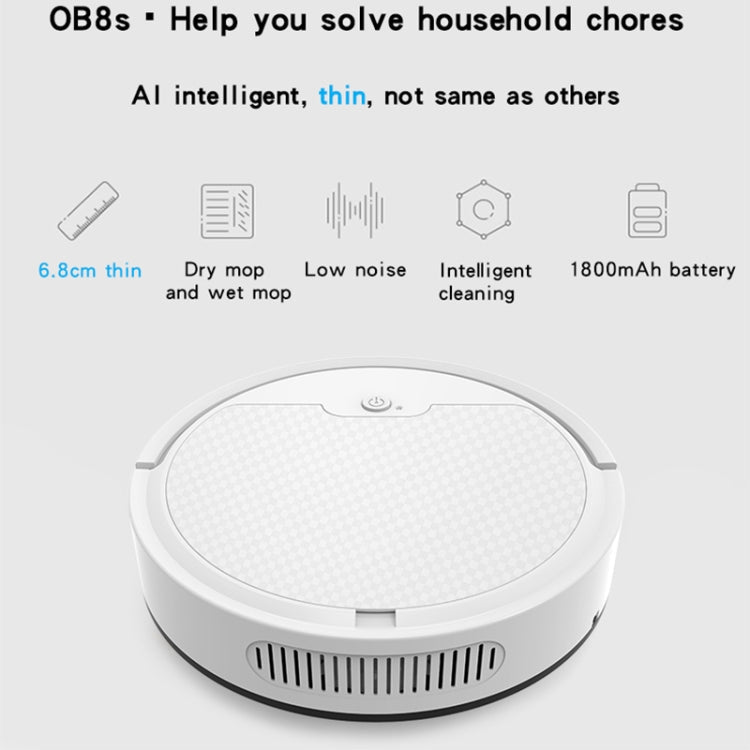 BOWAI OB8S Household Intelligent Path Charging Sweeping Robot, OB8S (Black), OB8S (White) – Durable Build, Easy to Use