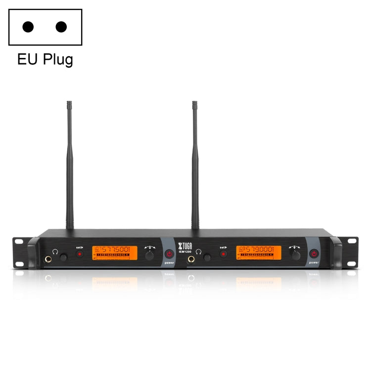 XTUGA IEM1200 Wireless Transmitter Stage Singer Ear Monitor System, Transmitter – TPU Transmitter EU Plug
