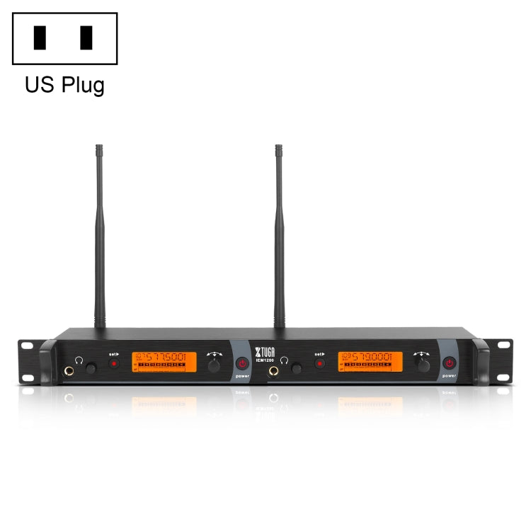 XTUGA IEM1200 Wireless Transmitter Stage Singer Ear Monitor System, Transmitter – TPU Transmitter US Plug