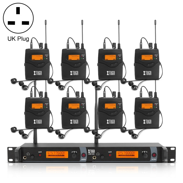 XTUGA IEM1200 Wireless Transmitter 8 Bodypack Stage Singer In-Ear Monitor System, Transmitter 8 Bodypack – TPU Transmitter 8 Bodypack UK Plug