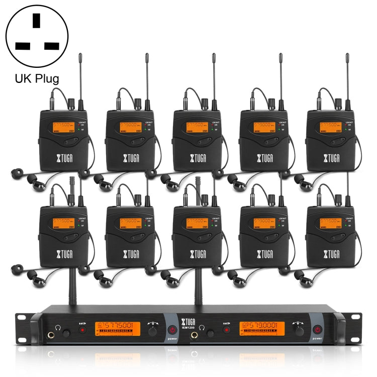 XTUGA IEM1200 Wireless Transmitter 10 Bodypack Stage Singer In-Ear Monitor System, Transmitter 10 Bodypack – TPU Transmitter 10 Bodypack UK Plug