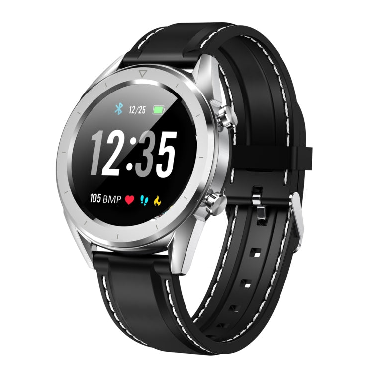 DT28 Smart Watch – 1.54" Screen, IP68 Waterproof, Blood Pressure Monitoring Black Silver