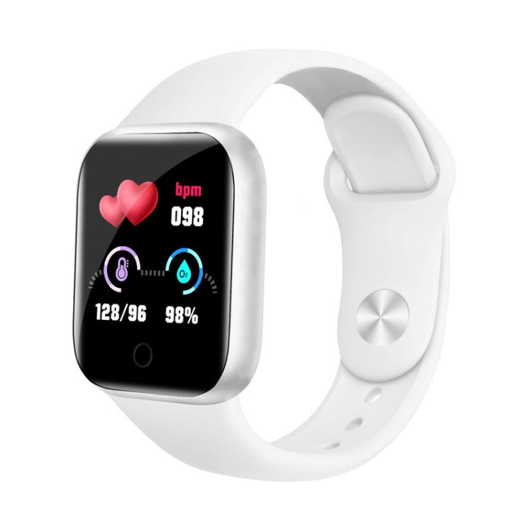 Y68 Smart Watch – 1.44" Screen, Blood Pressure Monitoring, Heart Rate Monitoring Y68 White White