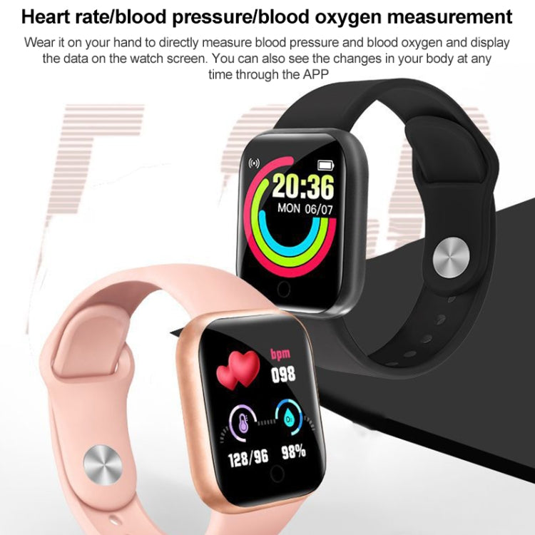 Y68 Smart Watch – 1.44" Screen, Blood Pressure Monitoring, Heart Rate Monitoring