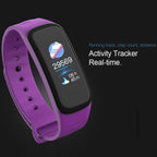 TLW B1 Plus Fitness Tracker 0.96 inch Color Screen Bluetooth 4.0 Wristband Smart Bracelet, IP67 Waterproof, Support Sports Mode / Heart Rate Monitor / Sleep Monitor / Information Reminder, B1 Black, B1 Blue, B1 Red – Waterproof, Bluetooth