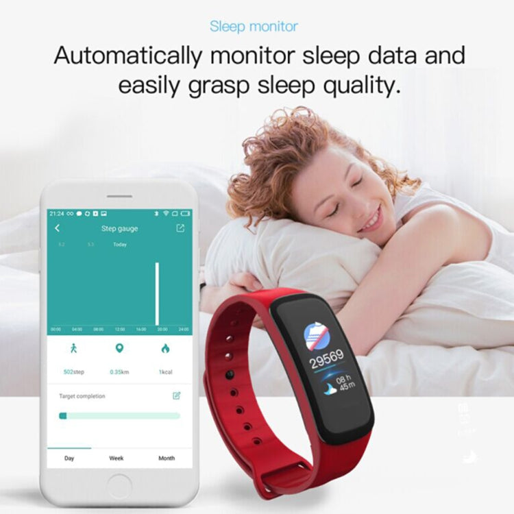 TLW B1 Plus Fitness Tracker 0.96 inch Color Screen Bluetooth 4.0 Wristband Smart Bracelet, IP67 Waterproof, Support Sports Mode / Heart Rate Monitor / Sleep Monitor / Information Reminder, B1 Black, B1 Blue, B1 Red – Waterproof, Bluetooth