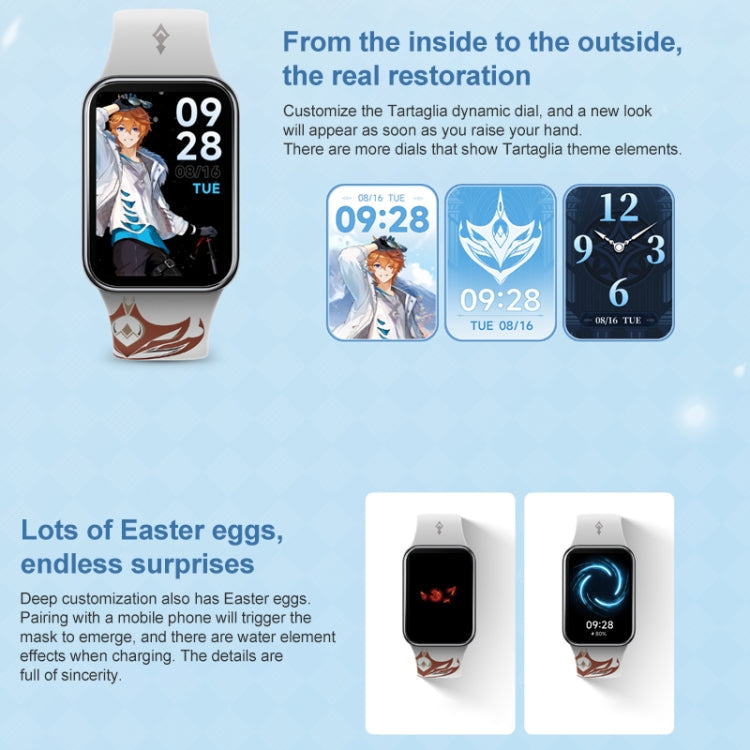 Original Xiaomi Mi Band 8 Pro Genshin Impact Version 1.74 inch AMOLED Full Color Screen 5ATM Waterproof Smart Watch, Support GPS / Heart Rate
