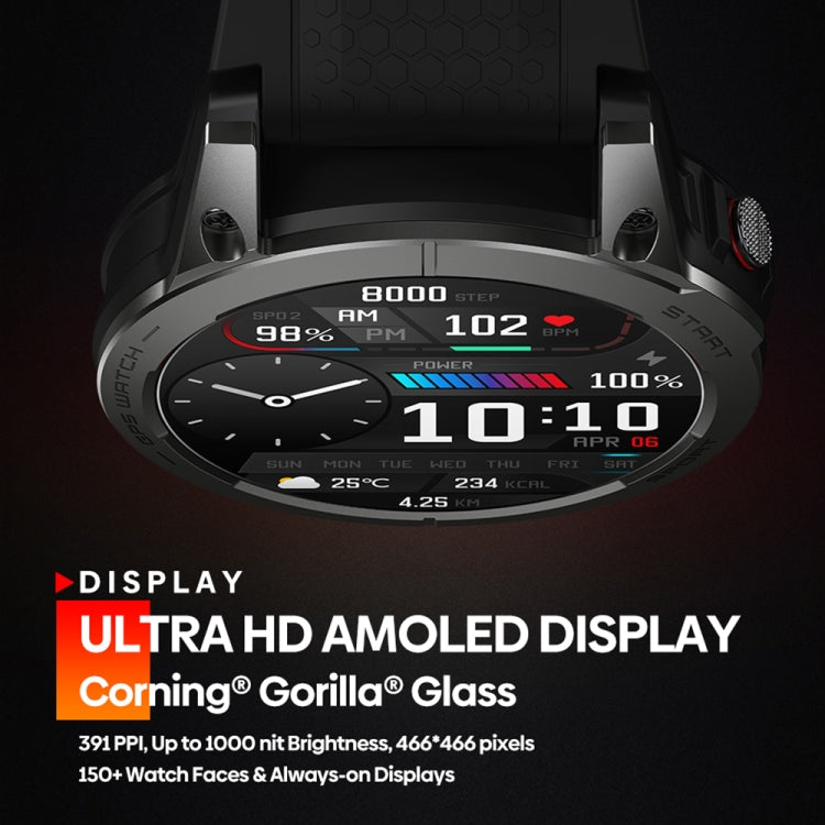 Smart Watch – 1.43" Screen, IP68 Waterproof, Bluetooth Call
