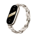 Original For Xiaomi Mi Band 8 Fashion Stainless Steel Bracelet White