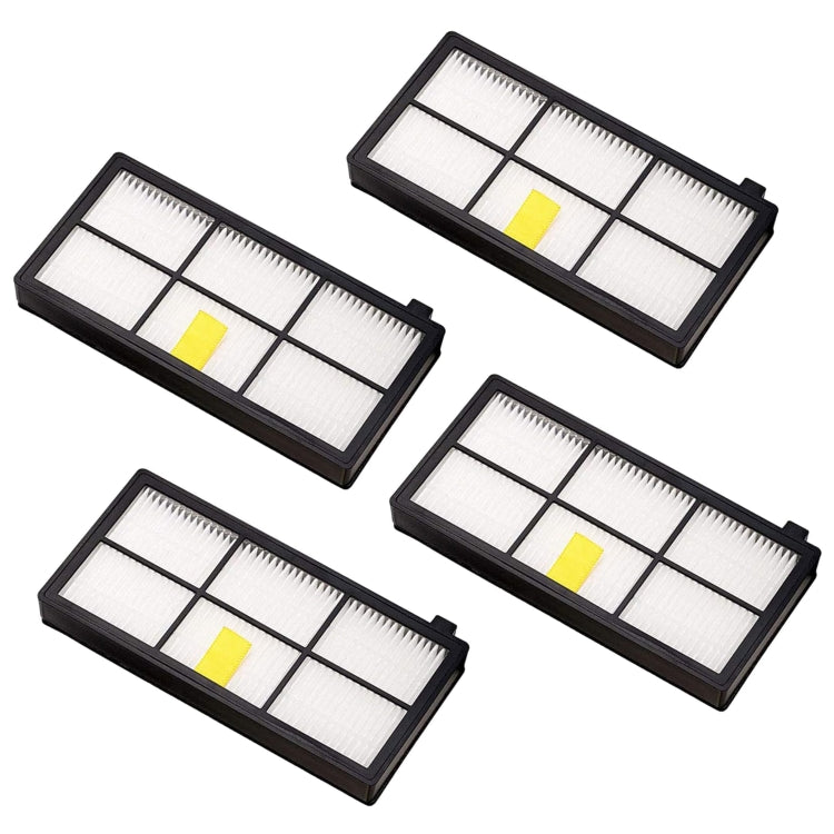 4 PCS Universal Replacement Robotic Vacuum Cleaner HEPA Filter for iRobot 870 / 800 / 880 / 960 / 980 – Durable Build, Easy to Use Default Title