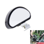 Rear View Blind Spot Mirror Universal Adjustable Wide Angle Auxiliary Mirror, Rear View Blind Spot Mirror Rear View Blind Spot Mirror Black