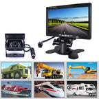 F0505 7 inch HD Car 18 IR LEDs Backup Camera Rearview Mirror Monitor, with 10m Cable, Single Camera – Waterproof