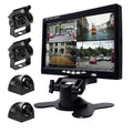 K0164 7 inch HD Car 18 IR Night Vision Rear View Backup Four Cameras Rearview Monitor, K0164 K0164