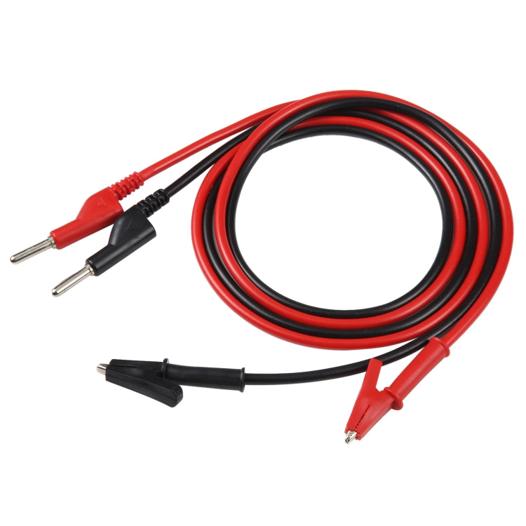 Thick Probe to Alligator Clip Test Lead Cable, Length: 1m – Durable Build, Easy to Use Default Title