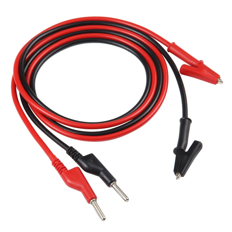 Thick Probe to Alligator Clip Test Lead Cable, Length: 1m – Durable Build, Easy to Use