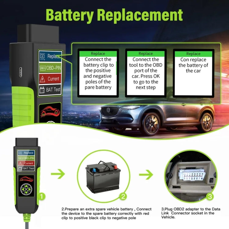 TopDiag BT400 4 in 1 Car Battery Intelligent Analyzer Diagnostic Instrument, TopDiag BT400 – Durable Build, Easy to Use