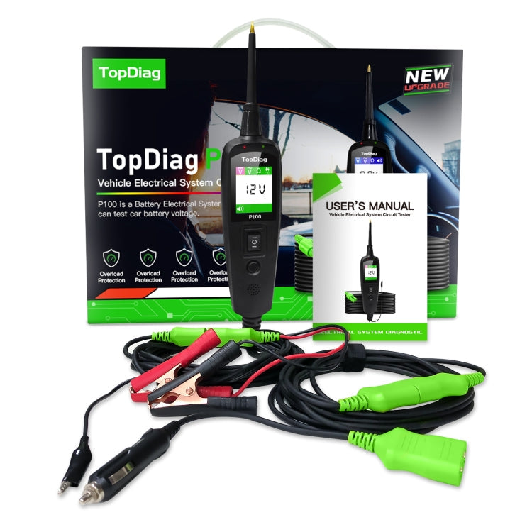 TopDiag P100 Car Circuit Intelligent Analyzer Diagnostic Instrument, Cable Length: 10m, TopDiag P100 10m – Durable Build, Easy to Use