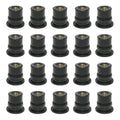 20 in 1 M6 Universal Motorcycle Windshield Brass Nuts, M6 M6