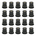 20 in 1 M6 Universal Motorcycle Windshield Brass Nuts, M6 M6