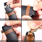 For Lexus 3-button Hallmo Car Cowhide Leather Key Protective Cover Key Case, C130