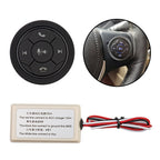 DQX-999A Multifunctional Steering Wheel Button Controller Car DVD Screen Wireless Remote Control, DQX-999A DQX-999A Black