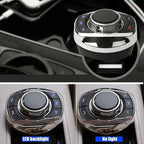 Multifunctional Car Cup Holder Wireless Knob Button Steering Wheel Button Remote Control without Light, without Light