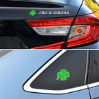2pcs Four Leaf Clover Luck Symbol Badge Labeling Sticker Styling Car Decoration, Size: 2x2x0.2cm, Size: 2x2x0.2cm