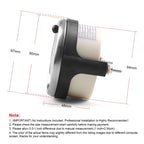 Car Modified 85mm 2 in 1 LCD Instrument Speedometer + Odometer, Speedometer + Odometer