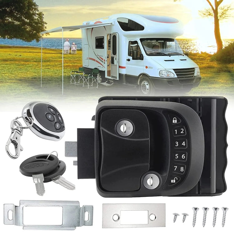RV Intelligent Remote Control Electronic Password Lock RV Door Lock Modification Accessories, D Type