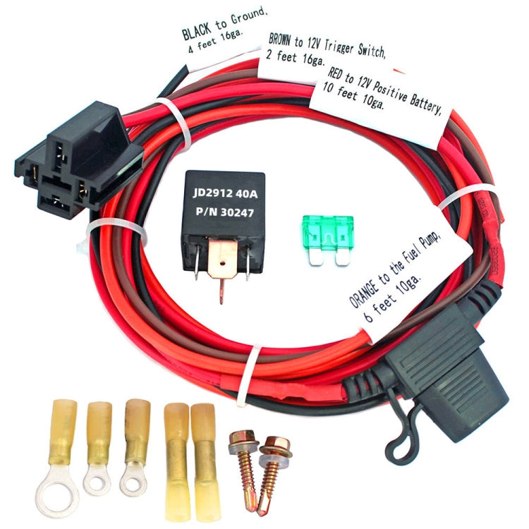 Universal 12V Electric Fuel Pump Relay Kit, Electric Fuel Pump Relay Kit Electric Fuel Pump Relay Kit