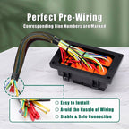 24V 4 Pin Car 6 Slots Waterproof Relay Fuse Box with Cable, 24V 4 Pin – Waterproof