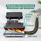 24V 5 Pin Car 6 Slots Waterproof Relay Fuse Box with Cable, 24V 5 Pin – Waterproof