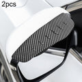 Car Rear View Mirror Rain Eyebrow Cover Catering Mirror PVC Carbon Fiber Pattern Rain Shield, DM-119 DM-119