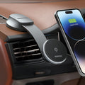 MOMAX CM25B Magnetic Wireless Charger Car Suction Cup Phone Holder, CM25B – Magnetic, Wireless Charging, TPU CM25B