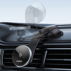 MOMAX CM25B Magnetic Wireless Charger Car Suction Cup Phone Holder, CM25B – Magnetic, Wireless Charging, TPU