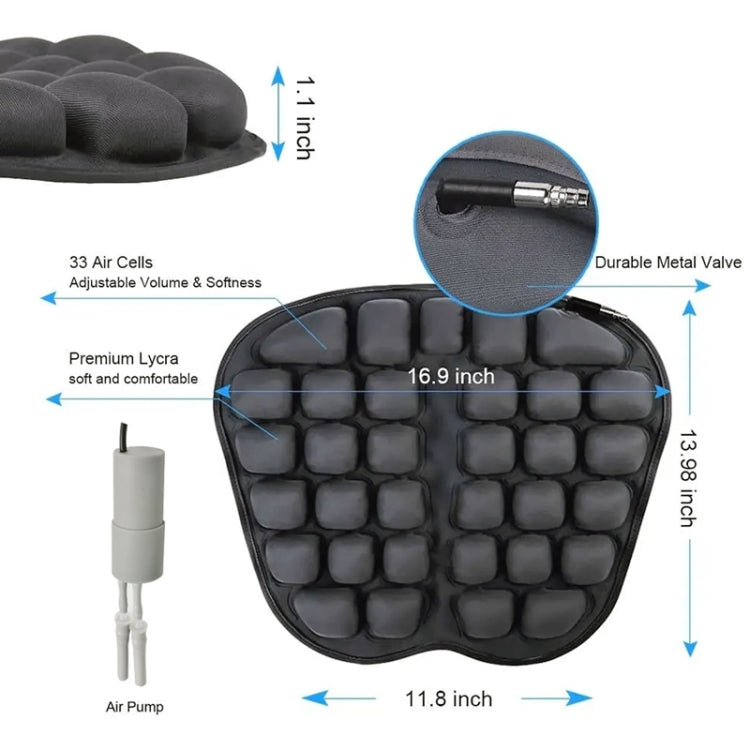 IN-SC003 Car Office Inflatable Airbag Seat Cushion, Style: Electric Water Inflatable Dual-Use, Electric Water Inflatable Dual-Use