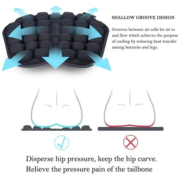 IN-SC003 Car Office Inflatable Airbag Seat Cushion, Style: Electric Water Inflatable Dual-Use, Electric Water Inflatable Dual-Use
