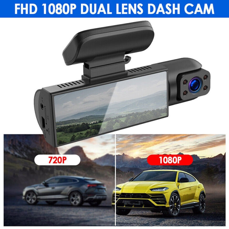 3.16 inch 1080P HD Night Vision Front and Inside Dual Lenses Driving Recorder, Front and Inside Dual Lenses – Durable Build, Easy to Use