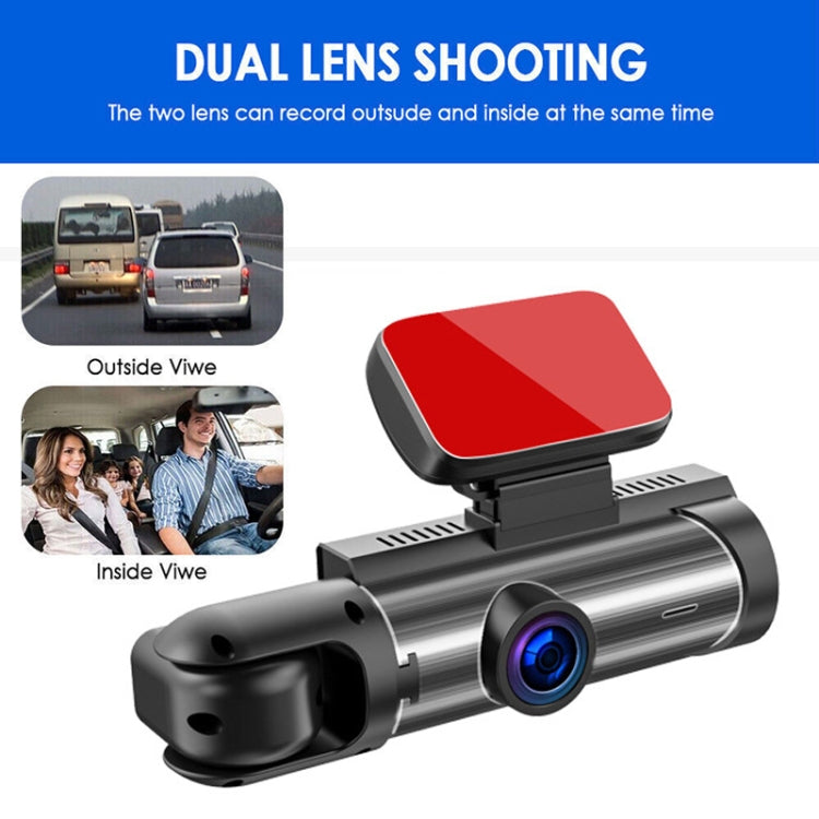 3.16 inch 1080P HD Night Vision Front and Inside Dual Lenses Driving Recorder, Front and Inside Dual Lenses – Durable Build, Easy to Use
