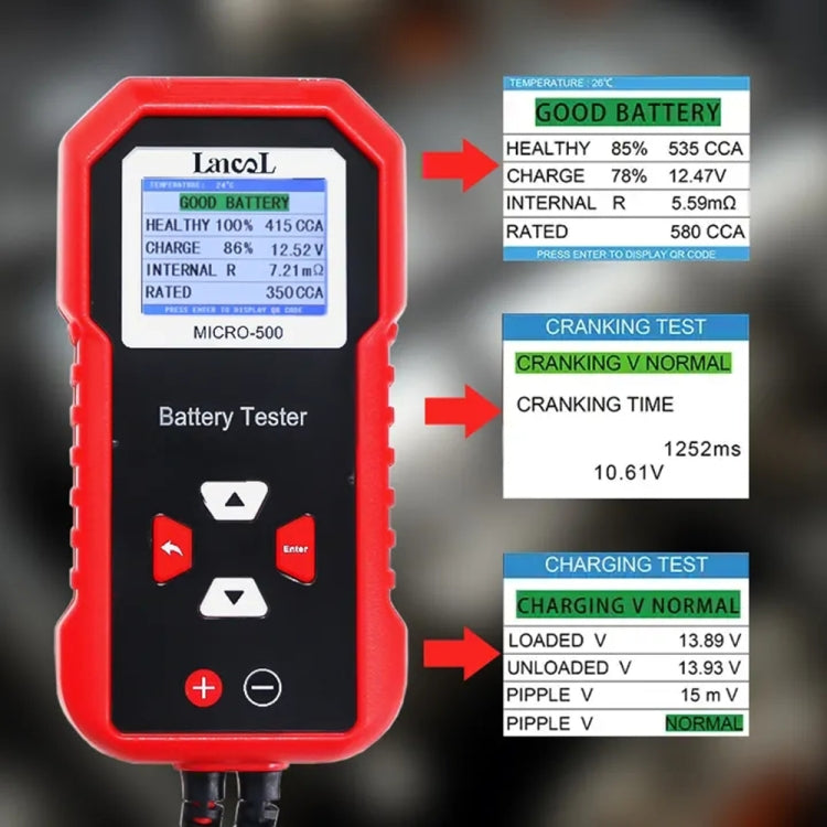 LCD Screen Car Battery Tester, Battery Tester