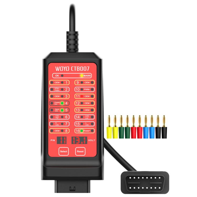WOYO CTB007 CAN Tester Box 12V 24V OBD2 Breakout Box with 27 in / 59 in Cable Cable for All Car Automotive Diagnostic Tool, CTB007 with 59 in Cable – TPU CTB007 with 59 in Cable