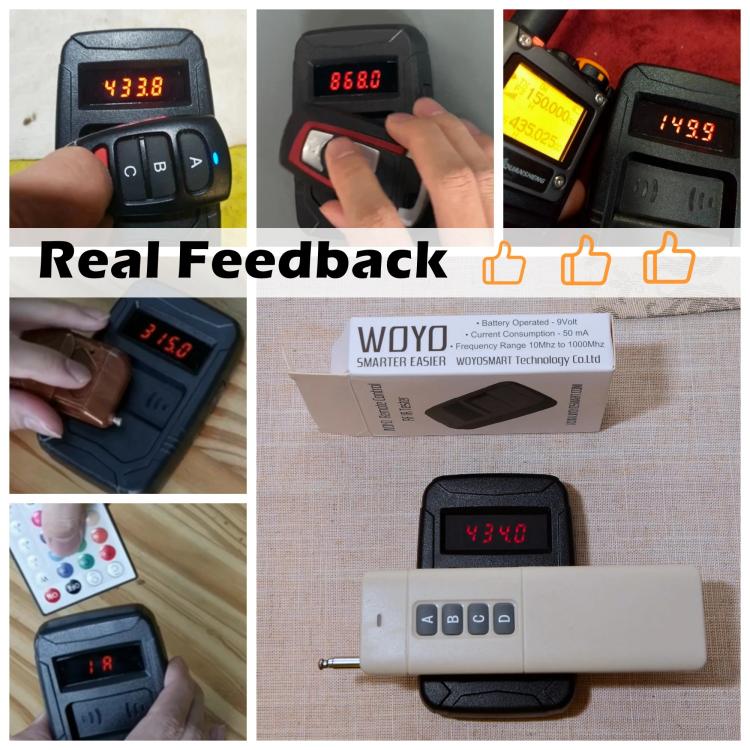 WOYO PL001 Car Remote Control Tester 10-1000MHZ RF IR Infrared Wireless Digital Frequency Tester for Truck Door Key Remote Clone, PL001 – Durable Build, Easy to Use