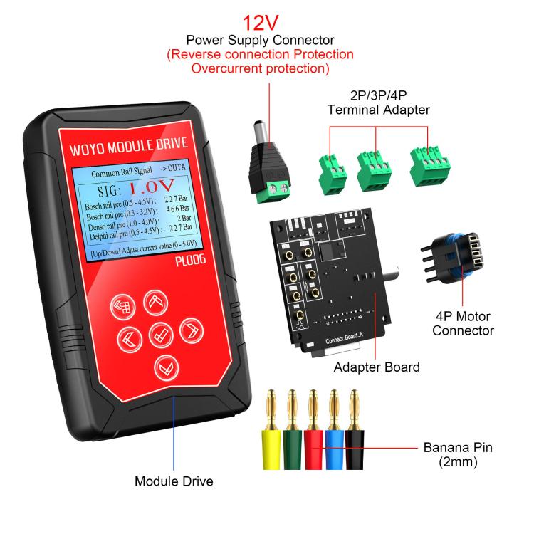 WOYO PL006 Automotive Component Sensor Offline Drive Tester for Automotive Maintenance and Inspection Sensors Auto tools, PL006 – TPU