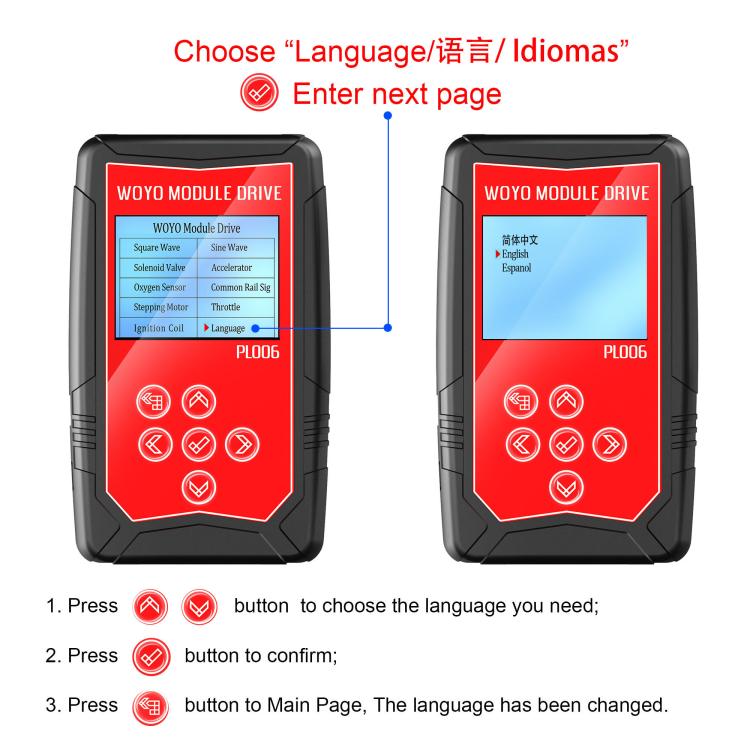 WOYO PL006 Automotive Component Sensor Offline Drive Tester for Automotive Maintenance and Inspection Sensors Auto tools, PL006 – TPU