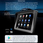 B5300 7 inch Wireless CarPlay Car Bluetooth MP5 Player, Support Mobile Phone Interconnection with Remote Control, B5300 with Remote Control