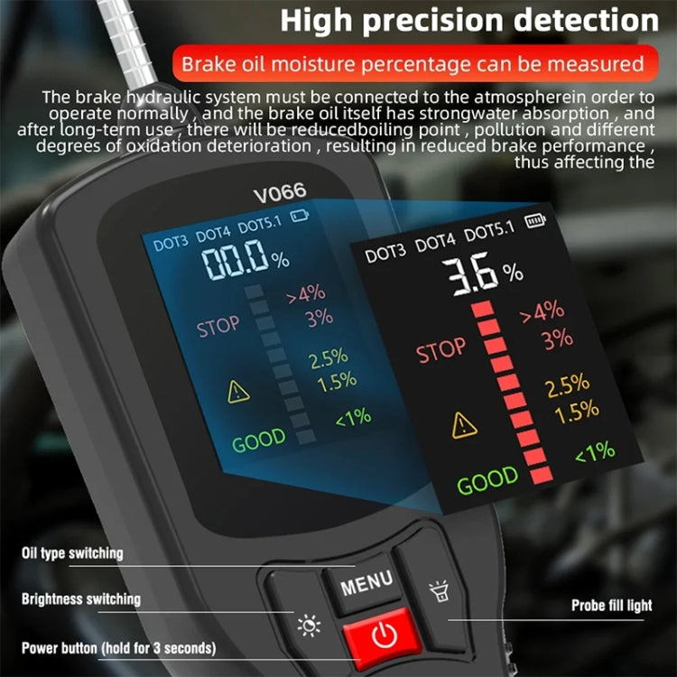 V066 Car Brake Fluid Detection Pen Moisture Tester, V066