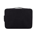 ZJ02 Waterproof Polyester Multi-layer Document Storage Bag Laptop Bag for All Sizes of Laptops, with Password Lock – Waterproof, Card Slot