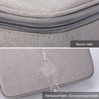 ZJ02 Waterproof Polyester Multi-layer Document Storage Bag Laptop Bag for All Sizes of Laptops, with Password Lock – Waterproof, Card Slot